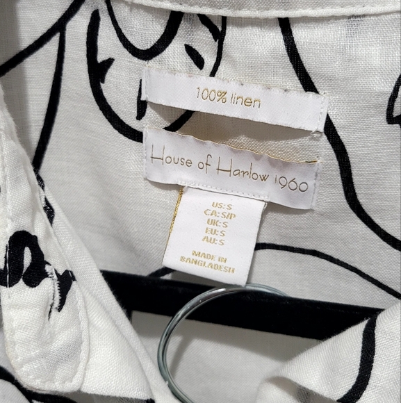 House of Harlow 1960 Linen Abstract S/M set - Picture 5 of 8